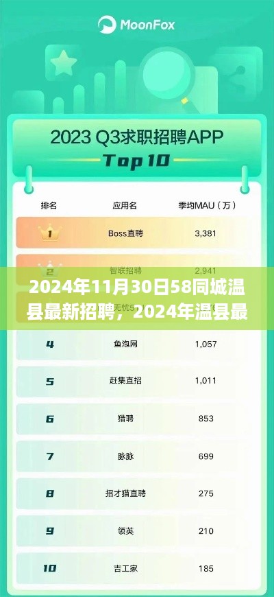 2024年温县最新招聘趋势解析，机遇与挑战并存，58同城招聘平台引领行业前行