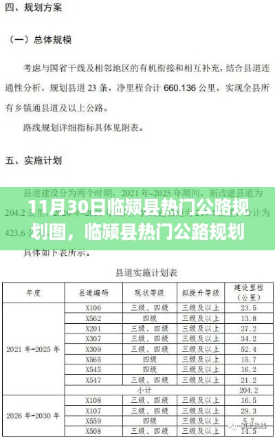 临颍县公路规划图揭秘，最新进展与未来展望（11月30日版）