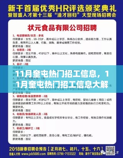 11月奎屯热门招工信息详解，求职者的指南，企业的招贤之门