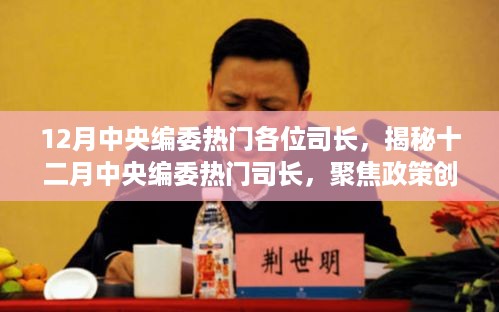 揭秘十二月中央编委热门司长，政策创新与实践引领的焦点人物