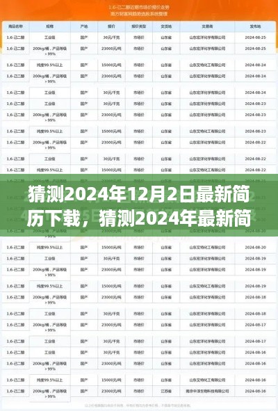 深度解析与评测，最新简历下载预测及指南（2024年）