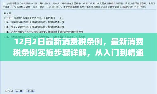 最新消费税条例详解，从入门到精通，12月2日实施步骤全解析