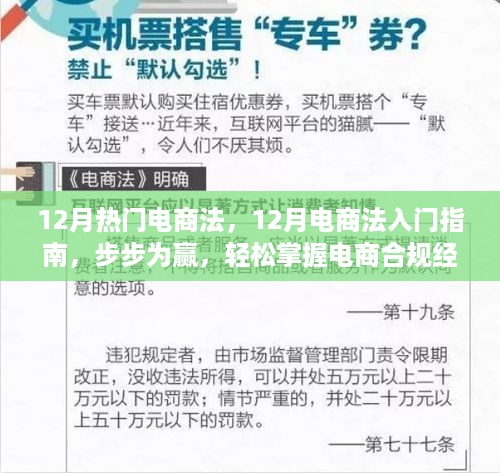 12月电商法入门指南，轻松掌握合规经营技巧，步步为赢