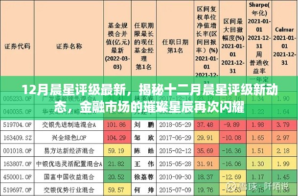 揭秘十二月晨星评级新动态，金融市场璀璨星辰再度闪耀