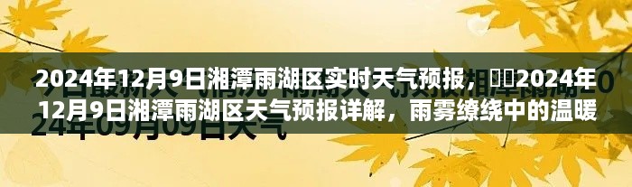 2024年12月9日湘潭雨湖区实时天气预报，​​2024年12月9日湘潭雨湖区天气预报详解，雨雾缭绕中的温暖提示