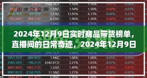 揭秘直播间日常奇迹，2024年12月9日带货榜单背后的故事