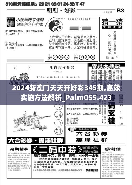 2024新澳门天天开好彩345期,高效实施方法解析_PalmOS5.423