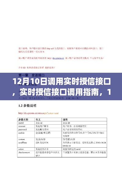 12月10日实时授信接口操作详解与调用指南