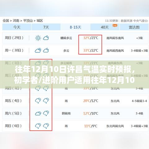 往年12月10日许昌气温实时预报详解及步骤指南，初学者与进阶用户适用