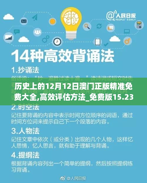 历史上的12月12日澳门正版精准免费大全,高效评估方法_免费版15.233