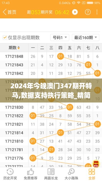 2024年今晚澳门347期开特马,数据支持执行策略_精简版4.103