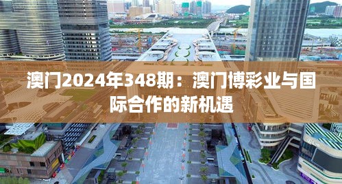 澳门2024年348期：澳门博彩业与国际合作的新机遇