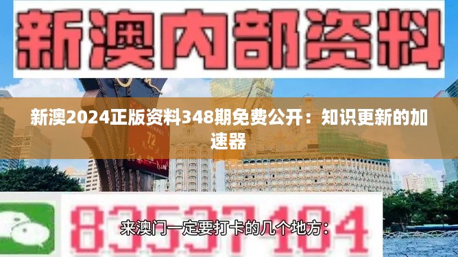 新澳2024正版资料348期免费公开：知识更新的加速器