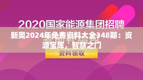 新奥2024年免费资料大全348期：资源宝库，智慧之门