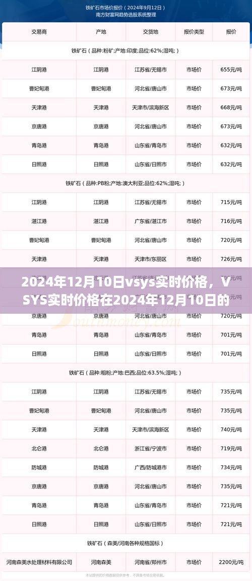 2024年12月10日VSYS实时价格展望与深度分析，个人观点及市场趋势