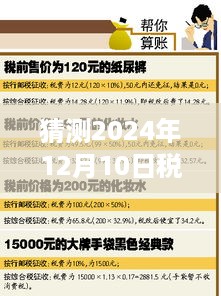 税收风云下的温馨日常，未来税收风险监控之旅预测报告（2024年12月版）