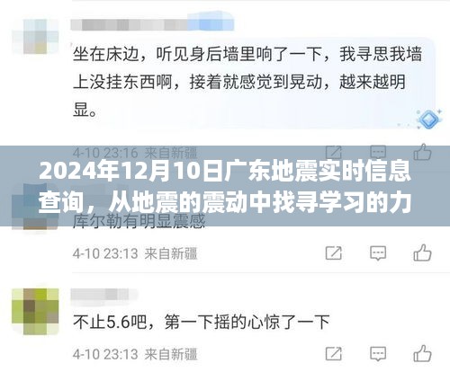 广东地震实时信息查询背后的励志故事，从震动中找寻学习的力量（2024年12月10日）