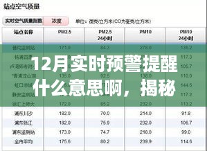 揭秘十二月实时预警提醒，深意解读与应对策略