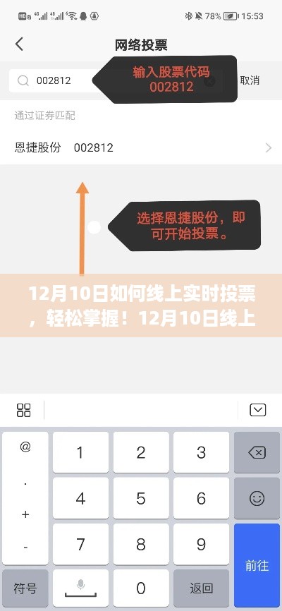 12月10日线上实时投票操作指南，轻松掌握详细步骤