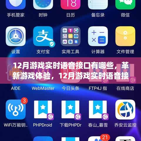 揭秘12月游戏实时语音接口，革新游戏体验与前沿科技解析