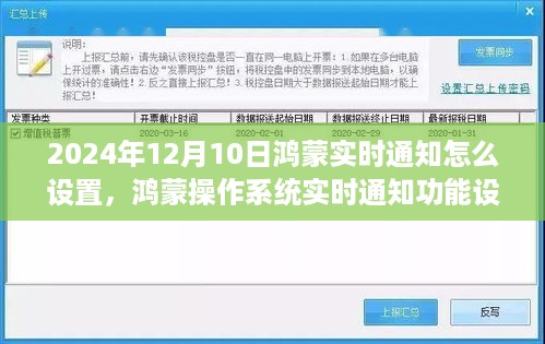 鸿蒙操作系统实时通知功能设置详解，2024年鸿蒙里程碑下的通知设置指南