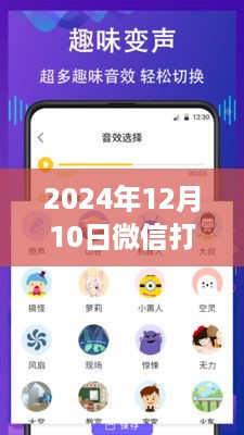 2024年12月10日微信实时变声器，通话魔法来袭