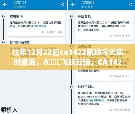 科技引领航班实时查询新时代，CA1422航班智能追踪系统助您飞跃云端当日航班信息解析