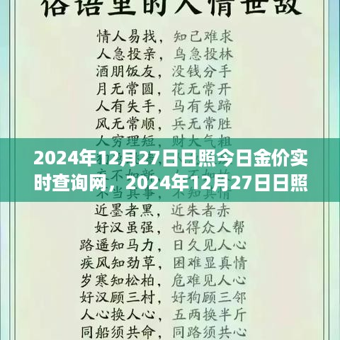 日照黄金市场行情实时查询指南，轻松掌握黄金价格动态