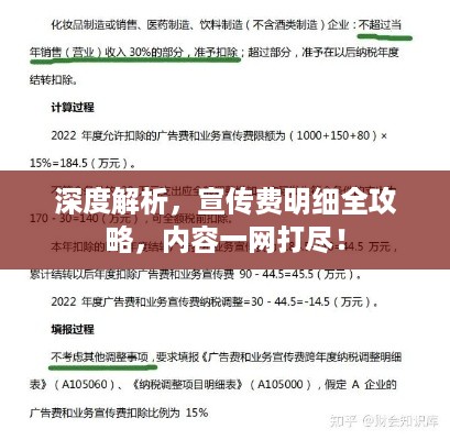 深度解析，宣传费明细全攻略，内容一网打尽！