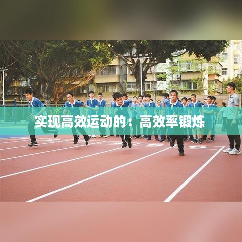 实现高效运动的：高效率锻炼 