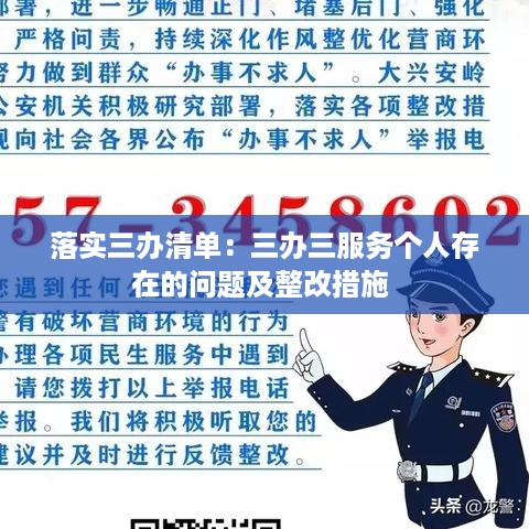 落实三办清单：三办三服务个人存在的问题及整改措施 