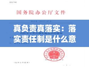 真负责真落实：落实责任制是什么意思 