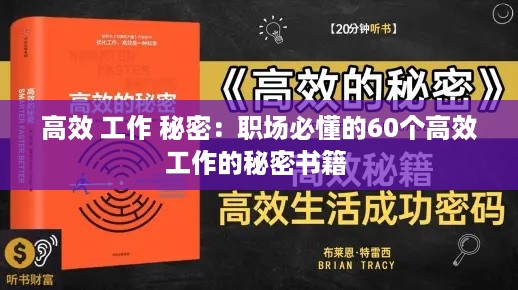 高效 工作 秘密：职场必懂的60个高效工作的秘密书籍 