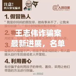 王志伟诈骗案最新进展，名单公布，警惕身边欺诈风险