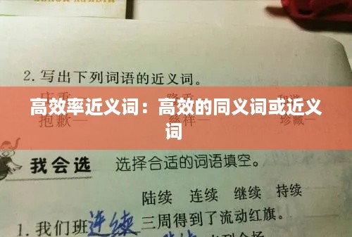 高效率近义词：高效的同义词或近义词 