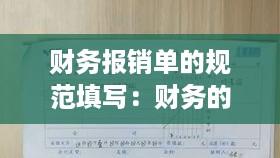 财务报销单的规范填写：财务的报销单应该谁写 