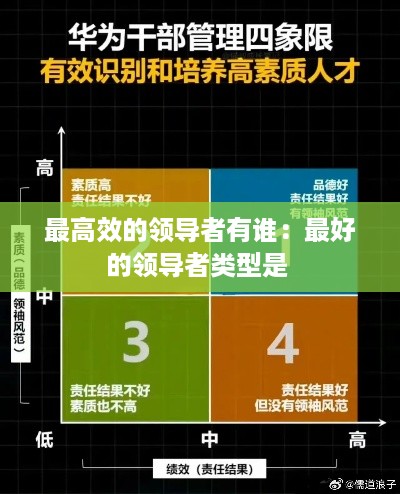 最高效的领导者有谁：最好的领导者类型是 