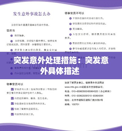 突发意外处理措施：突发意外具体描述 