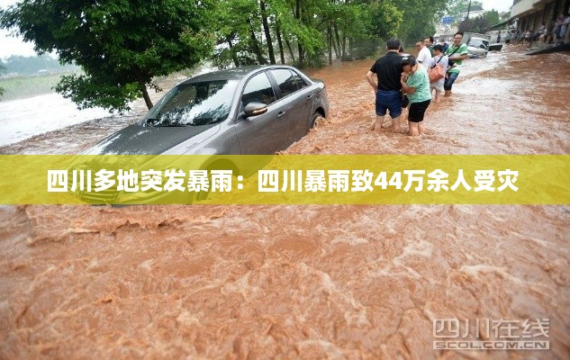 四川多地突发暴雨：四川暴雨致44万余人受灾 