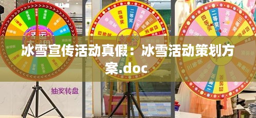 冰雪宣传活动真假：冰雪活动策划方案.doc 