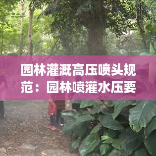 园林灌溉高压喷头规范：园林喷灌水压要求 