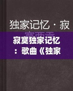 寂寞独家记忆：歌曲《独家记忆》 