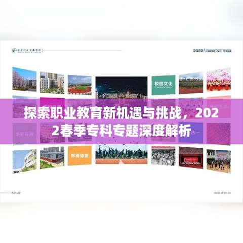 探索职业教育新机遇与挑战，2022春季专科专题深度解析