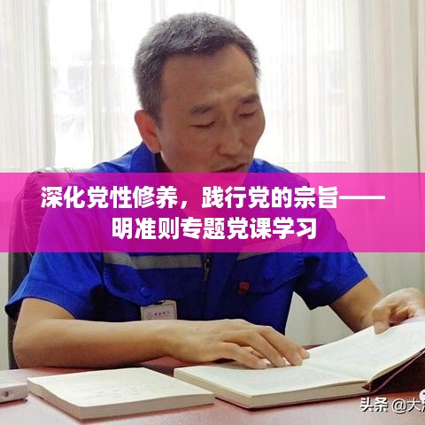 深化党性修养，践行党的宗旨——明准则专题党课学习