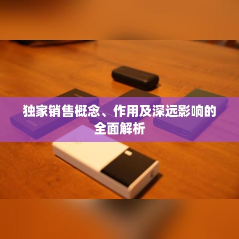 独家销售概念、作用及深远影响的全面解析