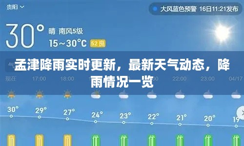 孟津降雨实时更新，最新天气动态，降雨情况一览