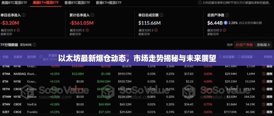 以太坊最新爆仓动态，市场走势揭秘与未来展望