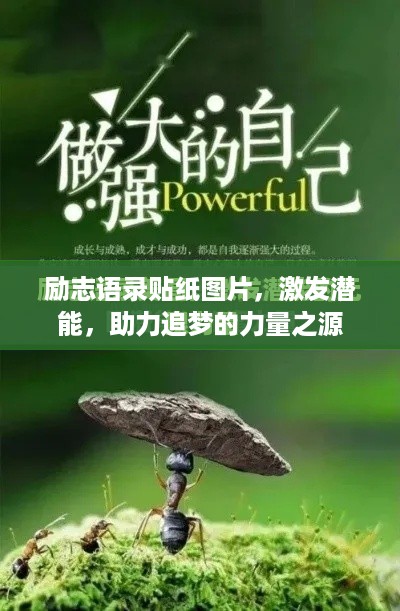 励志语录贴纸图片，激发潜能，助力追梦的力量之源