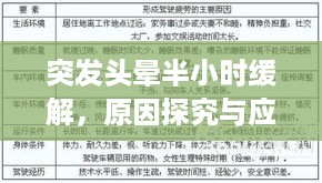突发头晕半小时缓解，原因探究与应对方法全解析