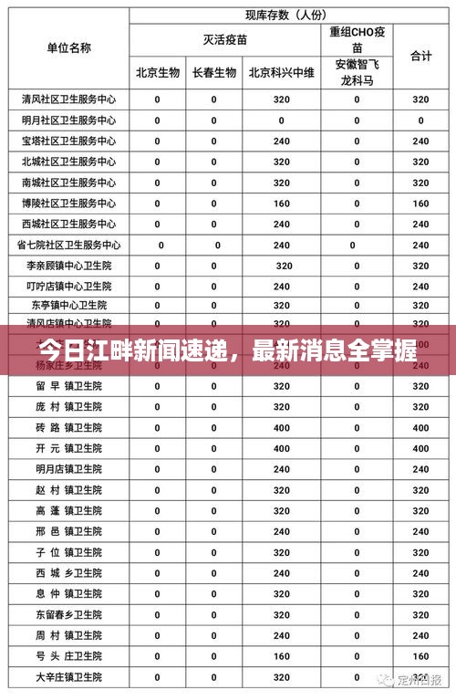 今日江畔新闻速递，最新消息全掌握